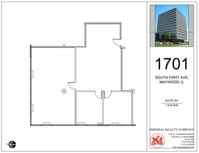 1701 S 1st Ave, Maywood, IL à louer Plan d’étage– Image 1 sur 6