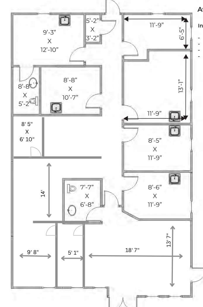 2535 Charlotte St, Denton, TX à louer Plan d’étage– Image 1 sur 1