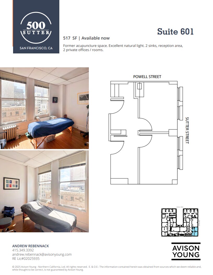 500 Sutter St, San Francisco, CA à louer Plan d’étage– Image 1 sur 1