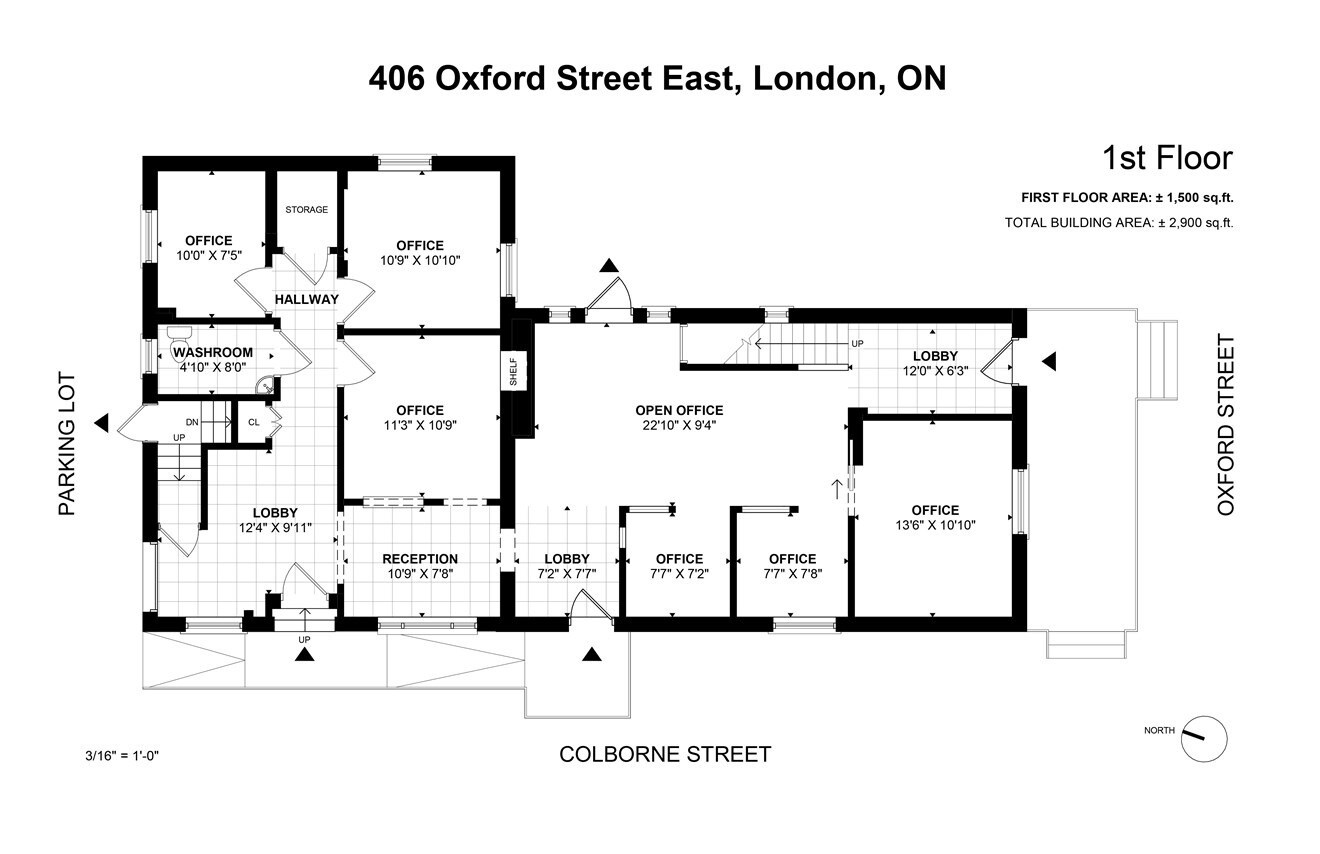 406 Oxford St E, London, ON à louer Plan d’étage– Image 1 sur 1
