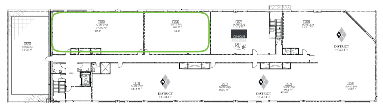 2605 St Des Vitrines, Trois-Rivières, QC à louer Plan d’étage– Image 1 sur 2