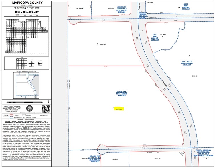 1700 S Price Rd, Chandler, AZ à louer - Plan cadastral – Image 3 sur 3