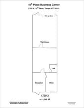 1730 W 10th Pl, Tempe, AZ à louer Plan d’étage– Image 1 sur 1