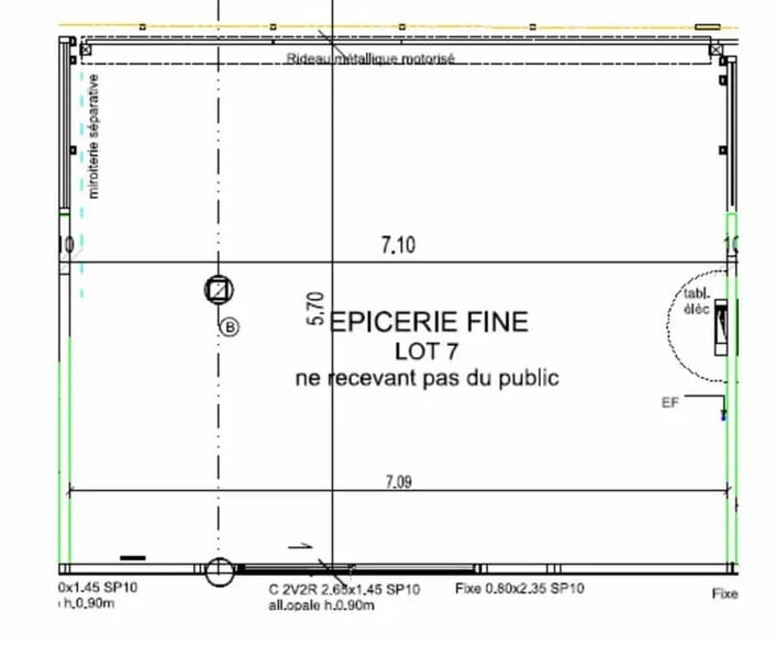 Local commercial dans BISCARROSSE PLAGE à louer - Plan d’étage – Image 2 sur 3