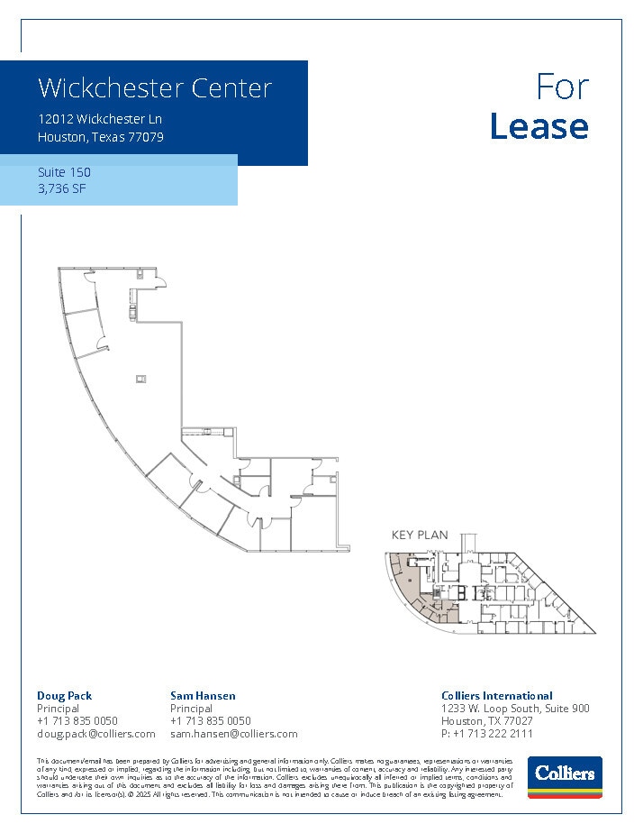 12012 Wickchester Ln, Houston, TX à louer Plan d’étage– Image 1 sur 7