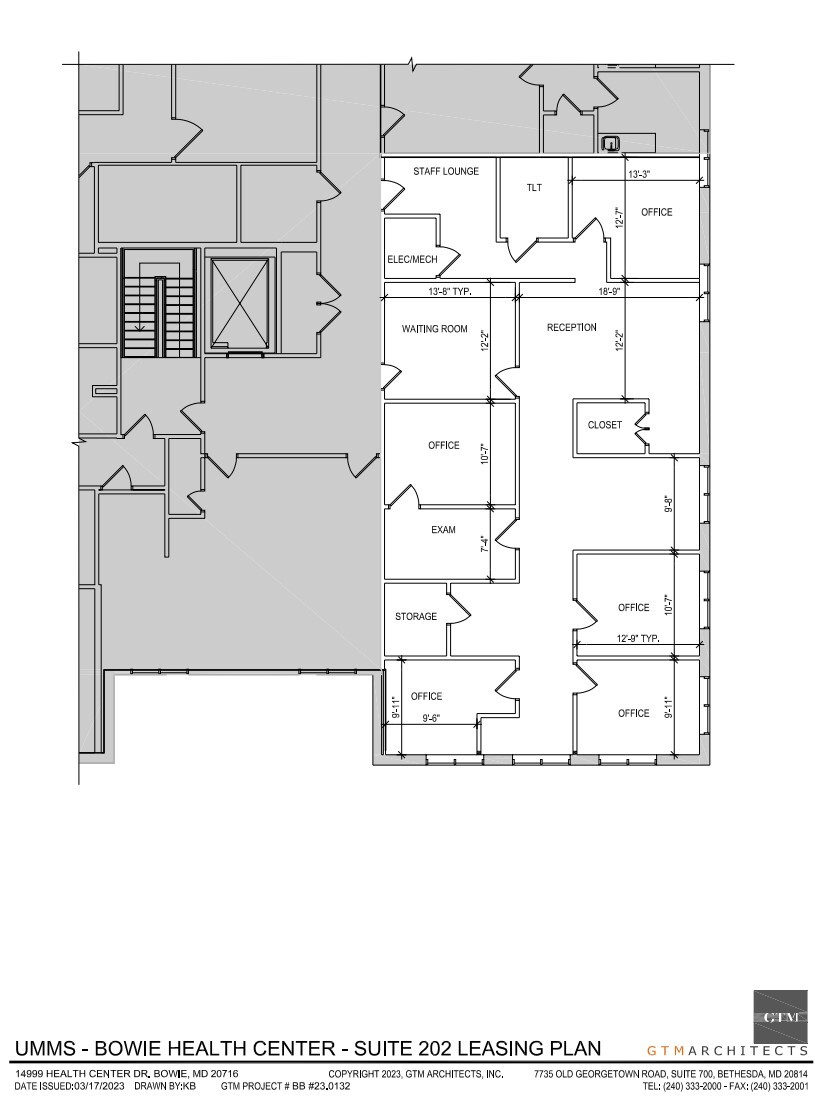 14999 Health Center Dr, Bowie, MD à louer Plan d’étage– Image 1 sur 1