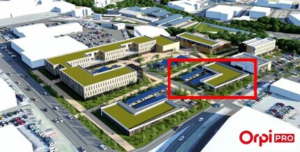 Saint-Brieuc - Vue aérienne  vue de carte