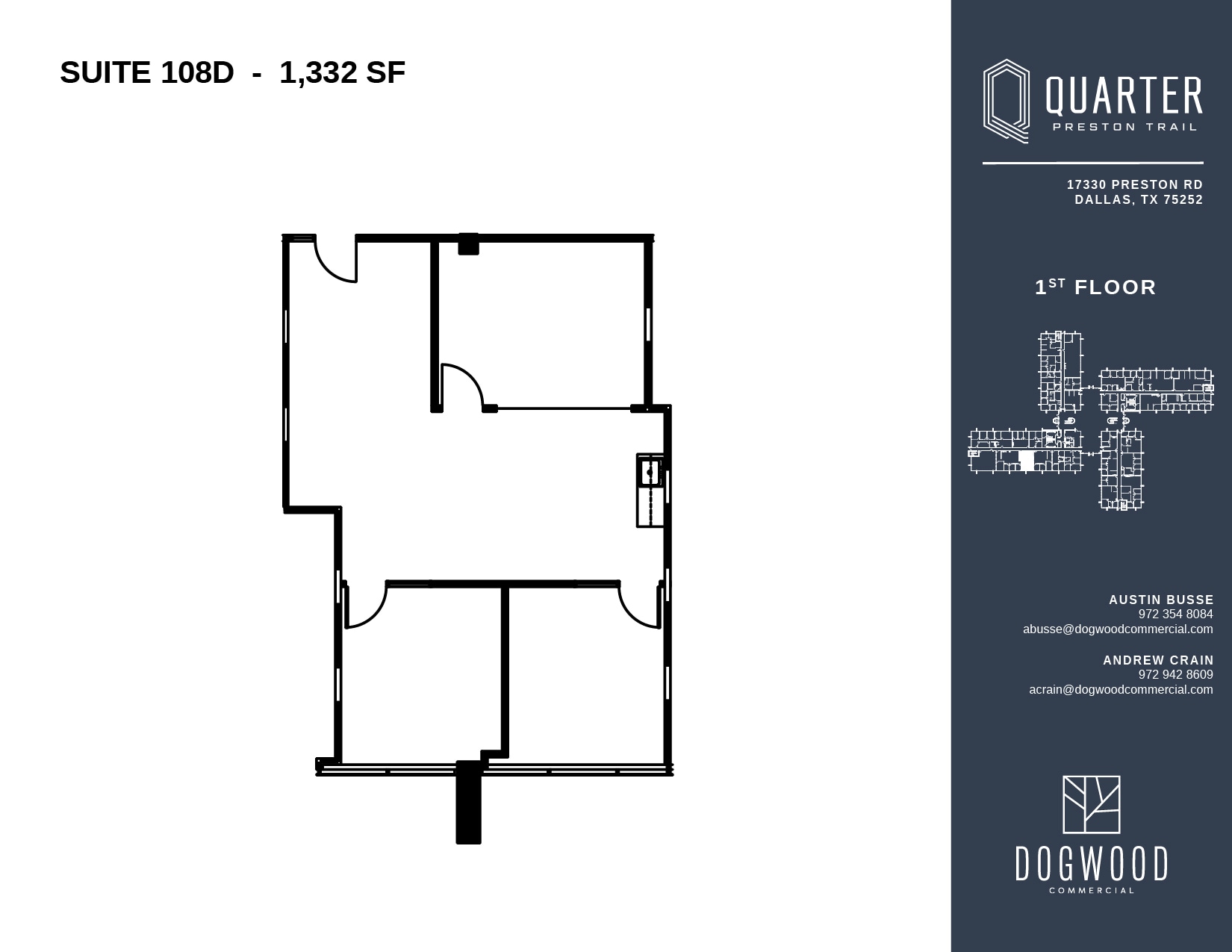 17330 Preston Rd, Dallas, TX à louer Plan d’étage– Image 1 sur 1