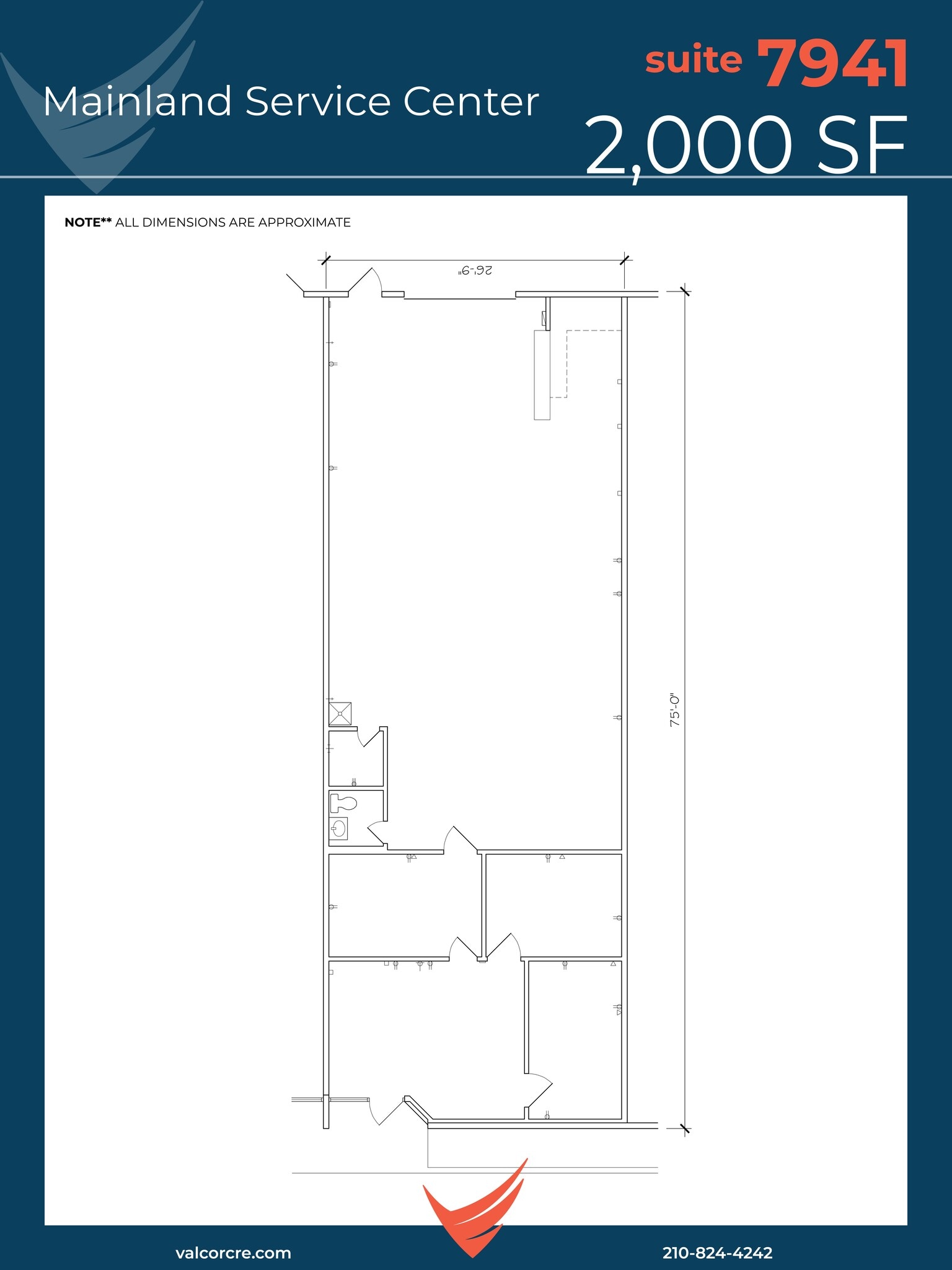 7939-7951 Mainland Dr, San Antonio, TX à louer Plan de site– Image 1 sur 1