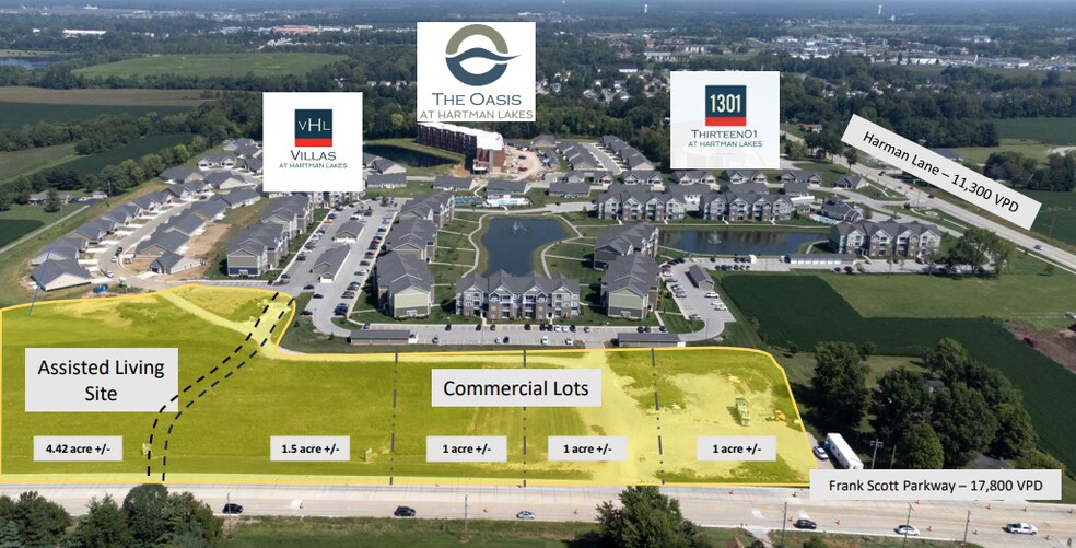 Hartman Lakes, Shiloh, IL à vendre - Aérien – Image 1 sur 4