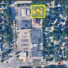 17272-17294 Farmington Rd, Livonia, MI - VUE AÉRIENNE  vue de carte