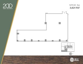 200 W Jackson Blvd, Chicago, IL à louer Plan d’étage– Image 2 sur 2