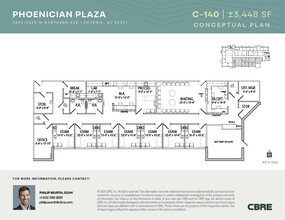 2222-2228 W Northern Ave, Phoenix, AZ à louer Plan d’étage– Image 2 sur 3