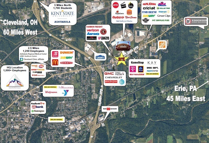 3112 N Ridge Rd E, Ashtabula, OH à vendre - Photo de l’immeuble – Image 2 sur 7