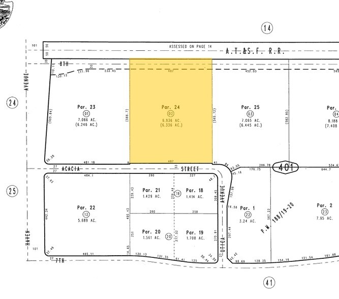10660 Acacia St, Rancho Cucamonga, CA à louer - Plan cadastral – Image 3 sur 3