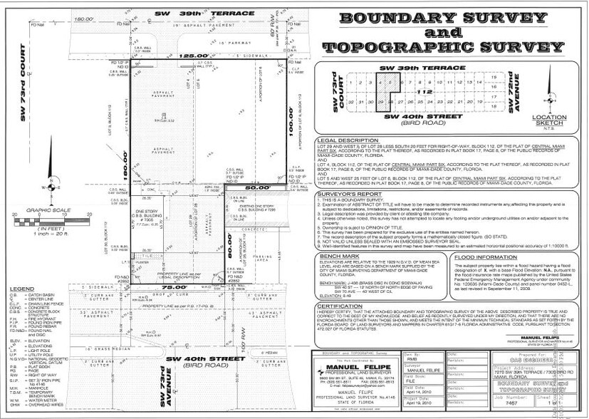 7305 SW 40th St, Miami, FL à vendre - Plan d’étage – Image 3 sur 6