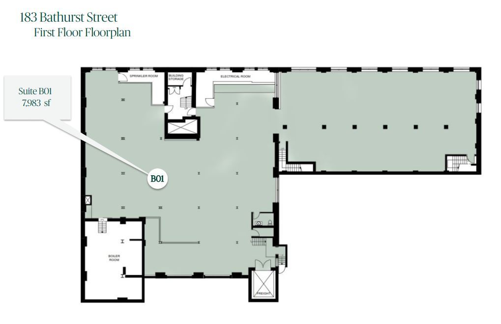 183 Bathurst St, Toronto, ON à louer Plan d’étage– Image 1 sur 1