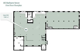 183 Bathurst St, Toronto, ON à louer Plan d’étage– Image 1 sur 1
