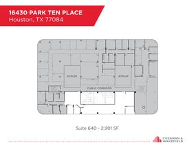 16430 Park Ten Pl, Houston, TX à louer Plan d’étage– Image 1 sur 1