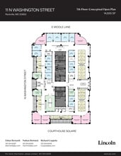 11 N Washington St, Rockville, MD à louer Plan d’étage– Image 2 sur 2