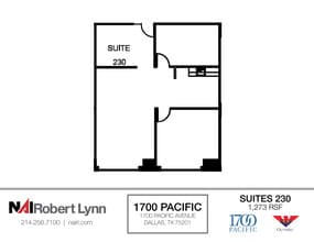 1700 Pacific Ave, Dallas, TX à louer Plan d’étage– Image 1 sur 2