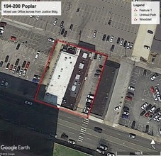 194-200 Poplar Ave, Memphis, TN - Vue aérienne vue de carte