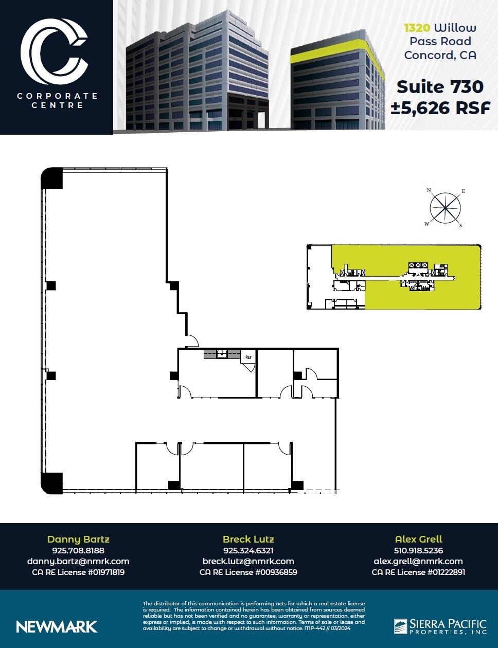 1390 Willow Pass Rd, Concord, CA à louer Plan d’étage– Image 1 sur 1