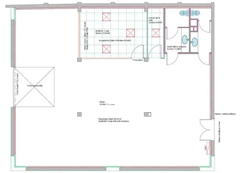 Local d’activités dans SAINT CYR L ECOLE à louer - Plan d’étage – Image 2 sur 4
