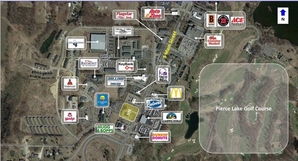 1620 S Main St, Chelsea, MI à louer - Aérien – Image 2 sur 3