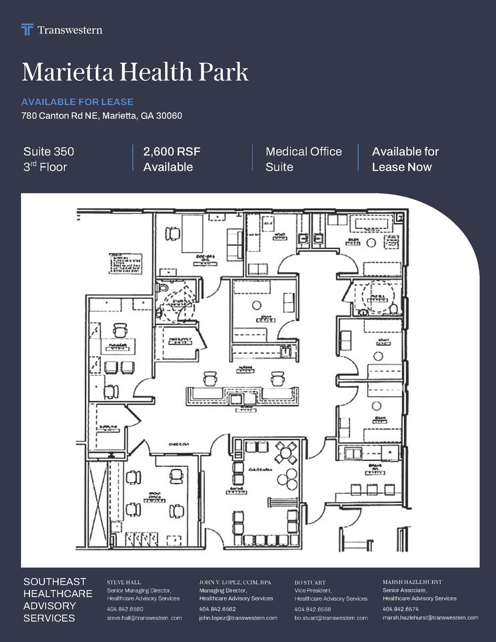 780 Canton Rd NE, Marietta, GA à louer Plan d’étage– Image 1 sur 2