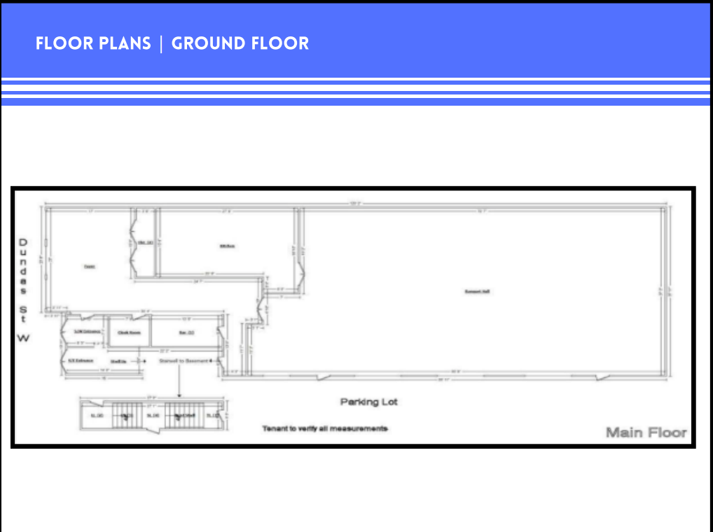 3276-3278 Dundas St W, Toronto, ON à louer Plan d’étage– Image 1 sur 1