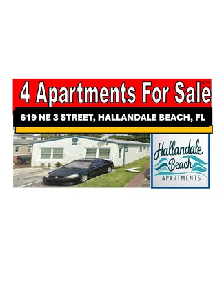 Plus de détails pour 619-1 NE 3 STREET, Hallandale Beach, FL - Logement à vendre