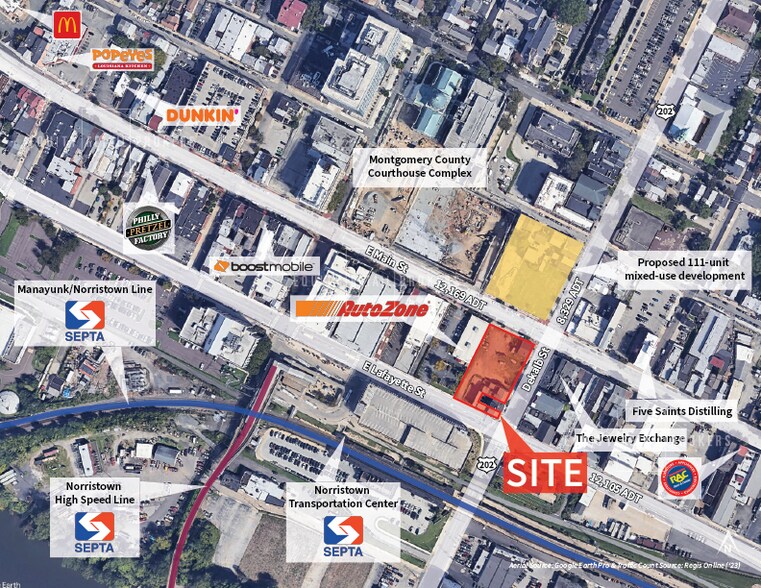 74 74-90 E Main St, Norristown, PA à louer - Aérien – Image 2 sur 2