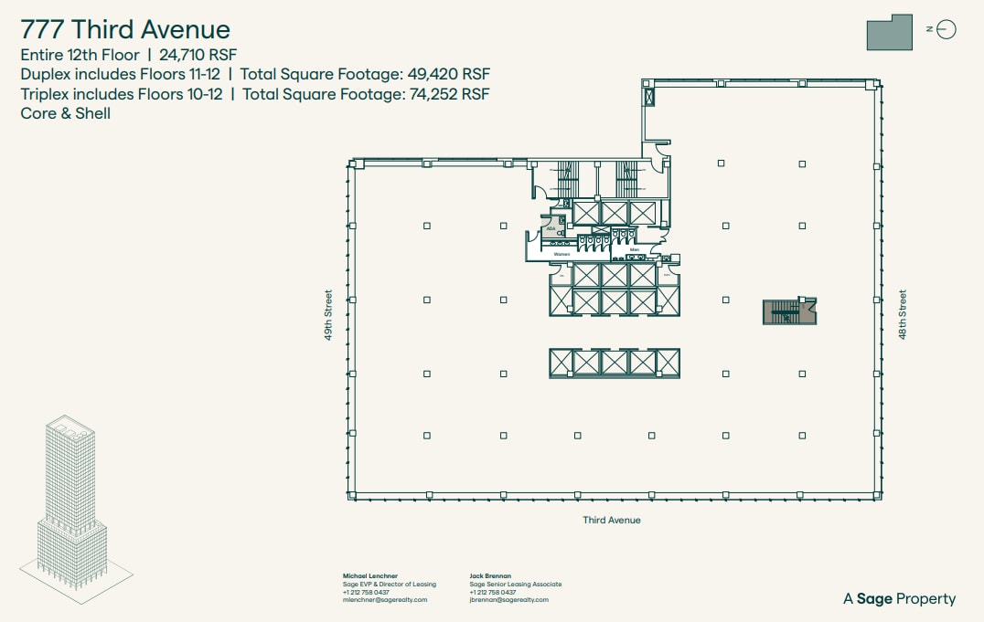 777 Third Ave, New York, NY à louer Plan d’étage– Image 1 sur 1