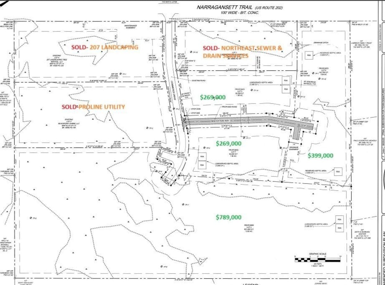 Lot 7 Innovation way, Buxton, ME à vendre Plan de site– Image 1 sur 5