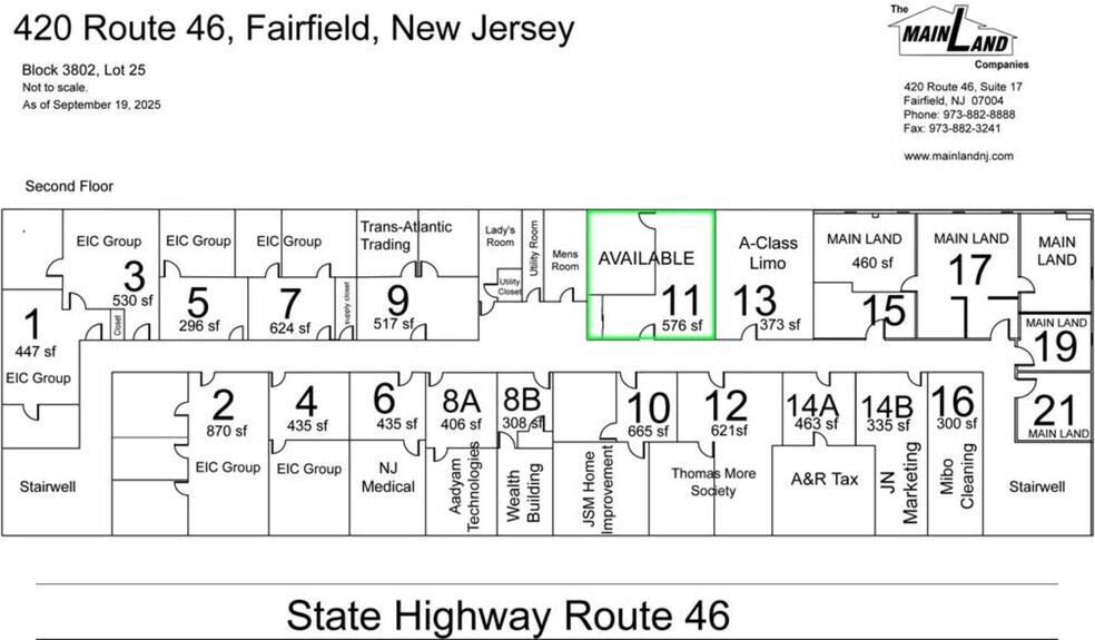420 Rt 46 E, Fairfield, NJ à louer - Plan d’étage – Image 3 sur 3
