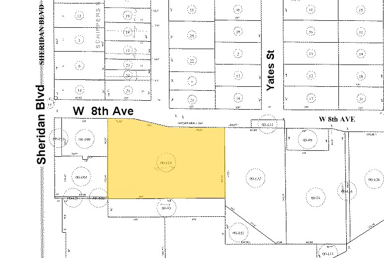 5100 W 8th Ave, Denver, CO à vendre - Plan cadastral – Image 2 sur 23