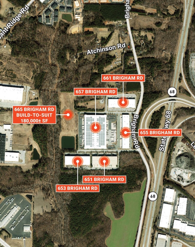 Plus de détails pour 657 Brigham Rd, Greensboro, NC - Industriel/Logistique à louer