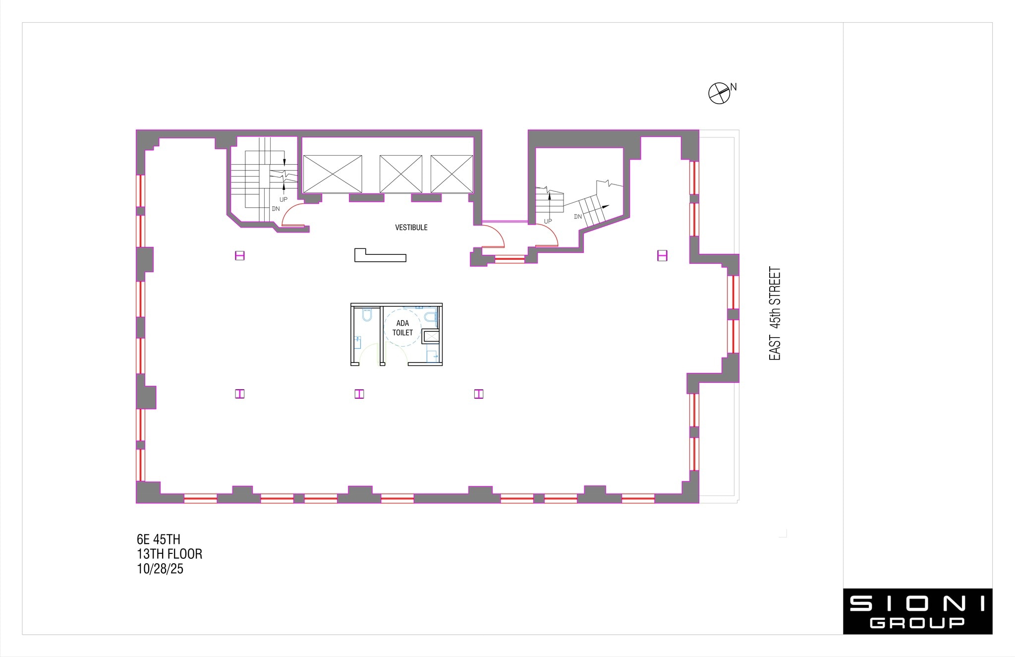 6 E 45th St, New York, NY à louer Plan de site– Image 1 sur 8