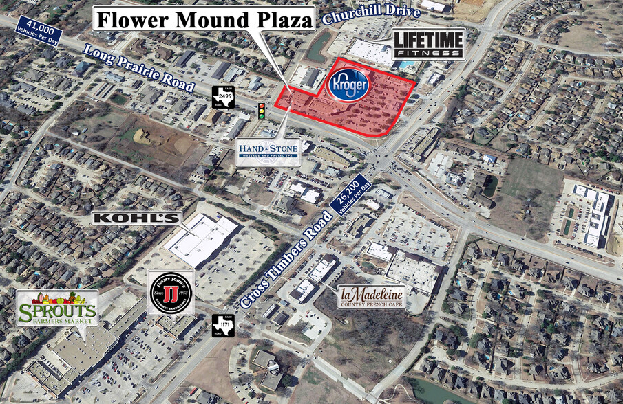 3501 Long Prairie Rd, Flower Mound, TX à louer - Aérien – Image 1 sur 2