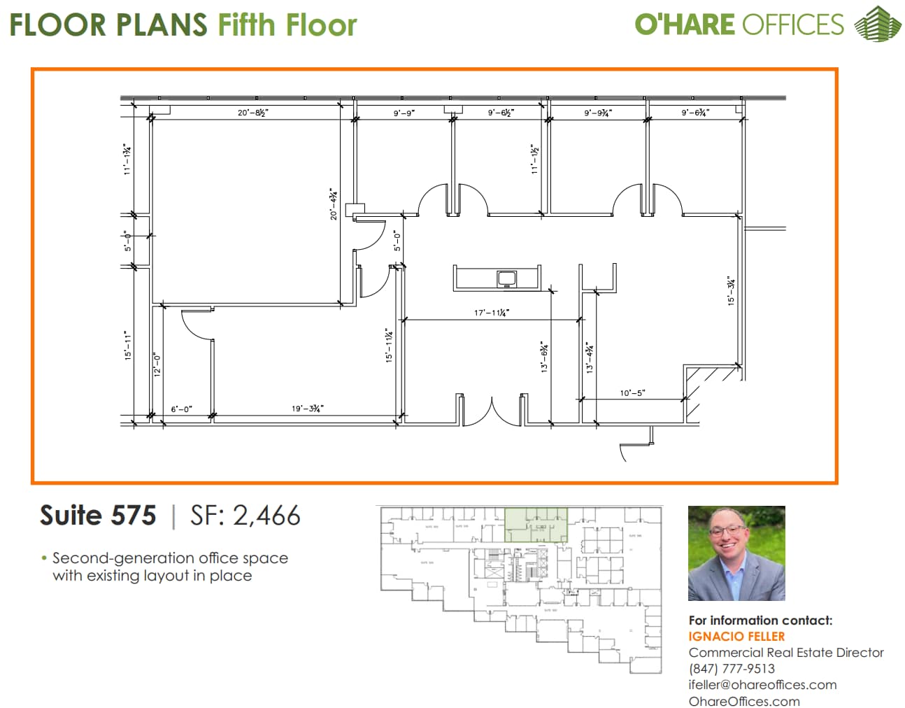1011 E Touhy Ave, Des Plaines, IL à louer Plan d’étage– Image 1 sur 1