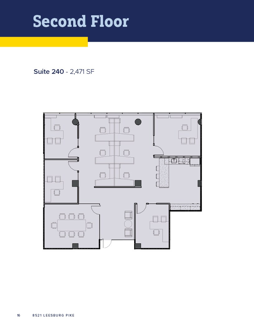 8521 Leesburg Pike, Vienna, VA à louer Plan d’étage– Image 1 sur 1