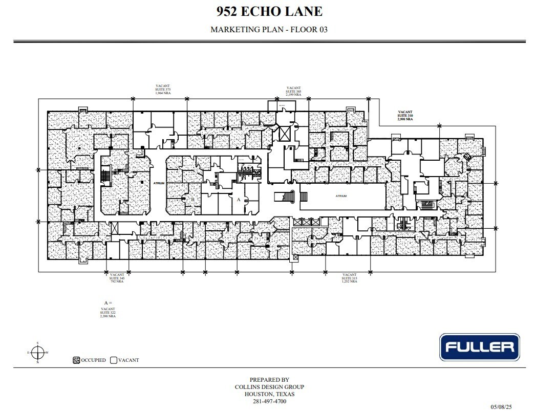 952 Echo Ln, Houston, TX à louer Plan d’étage– Image 1 sur 1