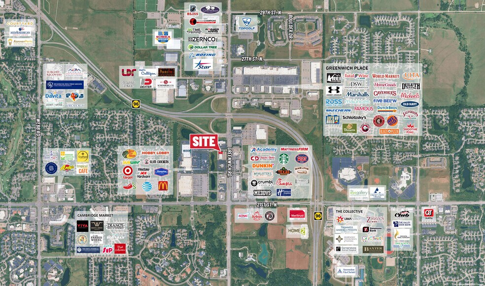 2413 N Greenwich Rd, Wichita, KS à louer - Aérien – Image 2 sur 2