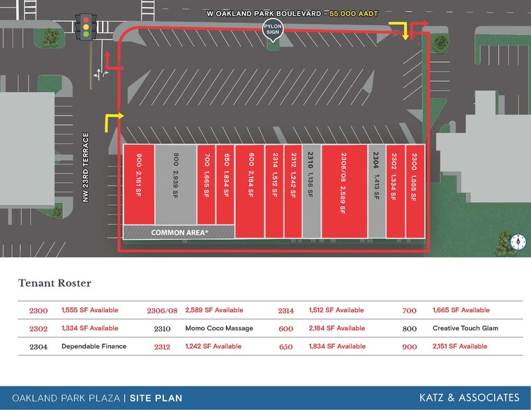 2300-2350 W Oakland Park Blvd, Oakland Park, FL à louer - Photo de l’immeuble – Image 3 sur 5