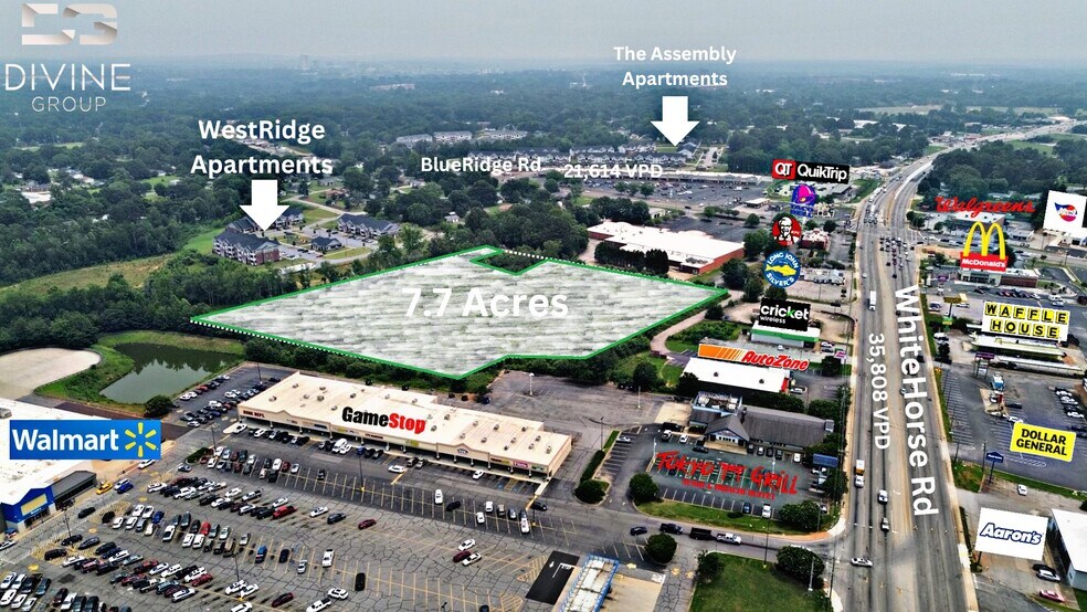 White Horse Rd Development Parcel, Greenville, SC à vendre - Photo de l’immeuble – Image 2 sur 5