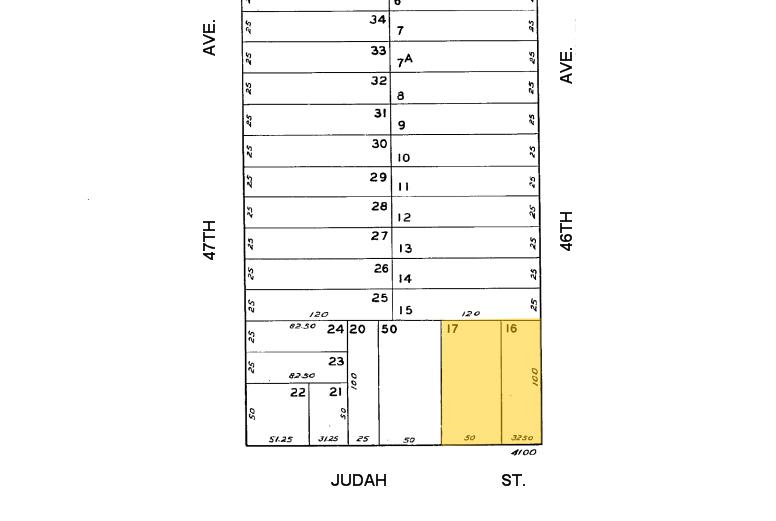 4114 Judah St, San Francisco, CA à louer - Plan cadastral – Image 2 sur 58