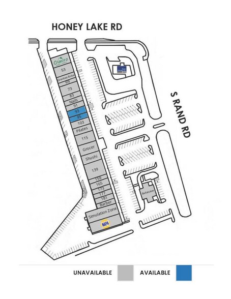 33-193 S Rand Rd, Lake Zurich, IL à louer - Plan de site – Image 2 sur 6