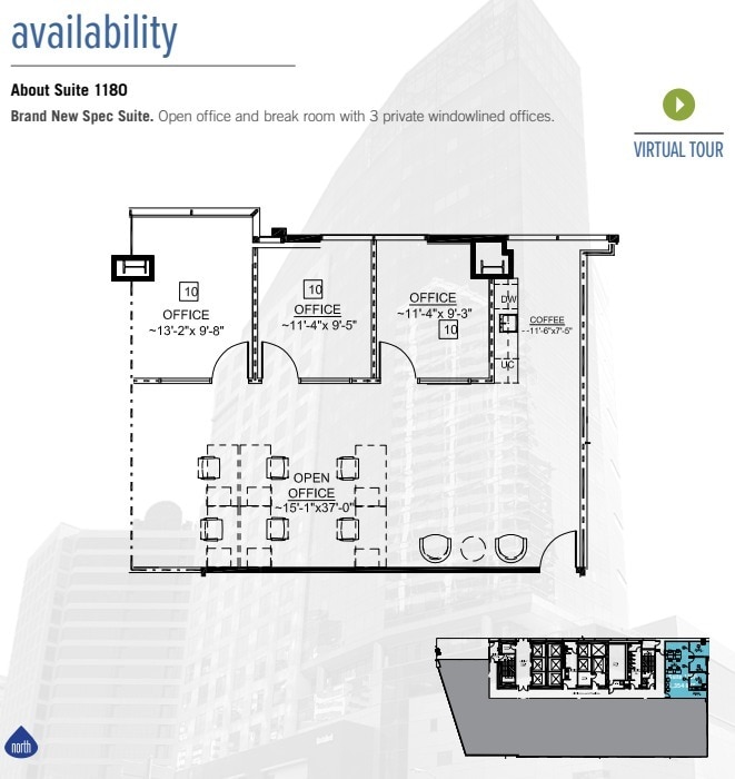 655 W Broadway, San Diego, CA à louer Plan d’étage– Image 1 sur 1