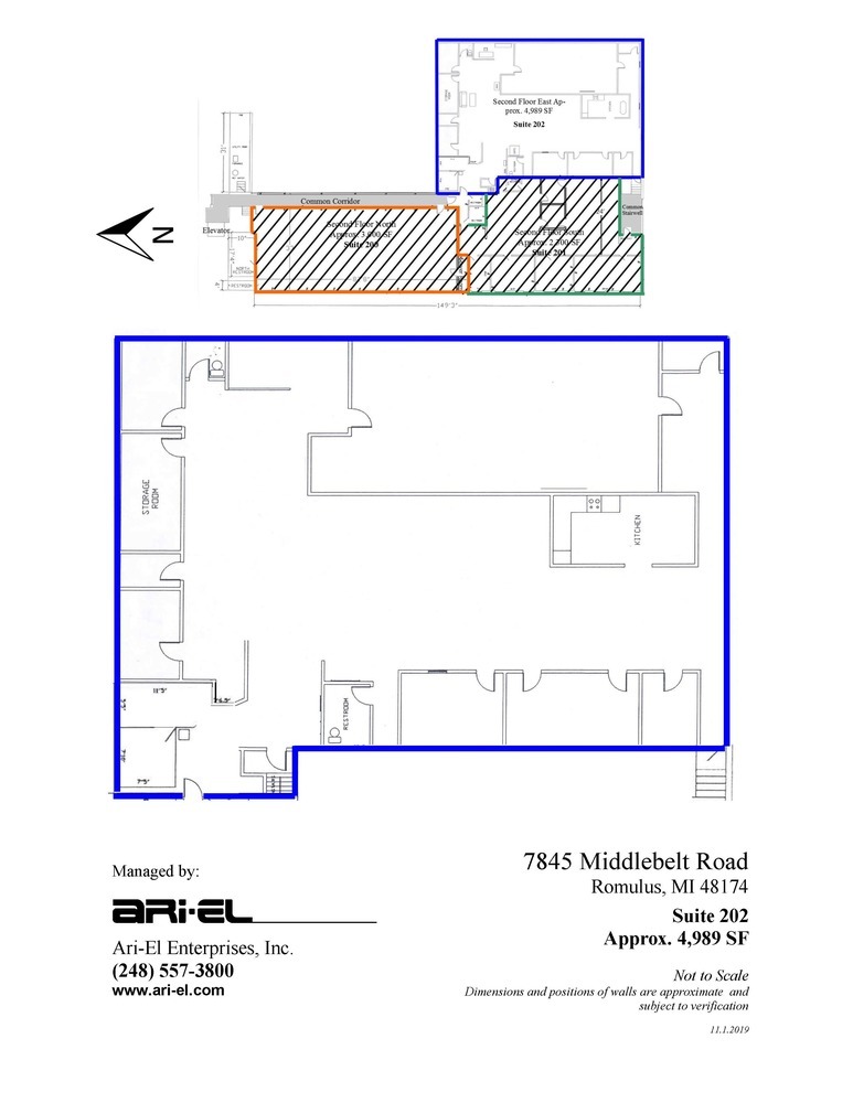 7845 Middlebelt Rd, Romulus, MI à louer Plan d’étage– Image 1 sur 1